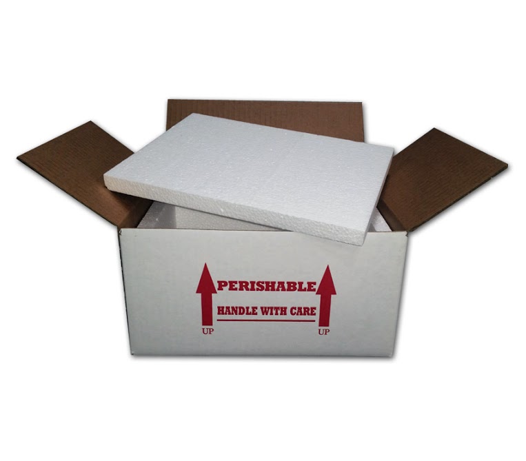 15x11x7 Insulated Shipping Box with 1/2 Foam 8 pack